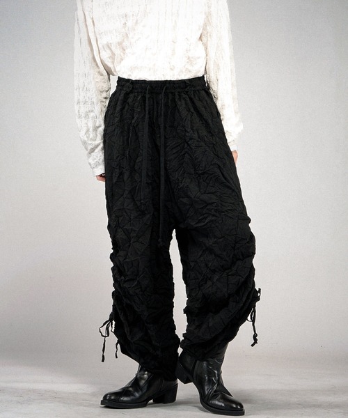 NO ID.(ノーアイディ)の「【NO ID.】Washer Wide Pants / ワッシャー ワイド パンツ(その他パンツ・メンズ・ブラック/ブルーグレー・2/1)」の10枚目の写真