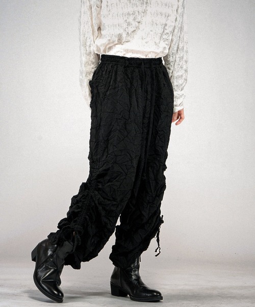 NO ID.(ノーアイディ)の「【NO ID.】Washer Wide Pants / ワッシャー ワイド パンツ(その他パンツ・メンズ・ブラック/ブルーグレー・2/1)」の12枚目の写真