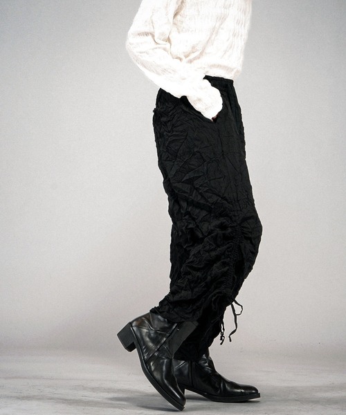 NO ID.(ノーアイディ)の「【NO ID.】Washer Wide Pants / ワッシャー ワイド パンツ(その他パンツ・メンズ・ブラック/ブルーグレー・2/1)」の14枚目の写真