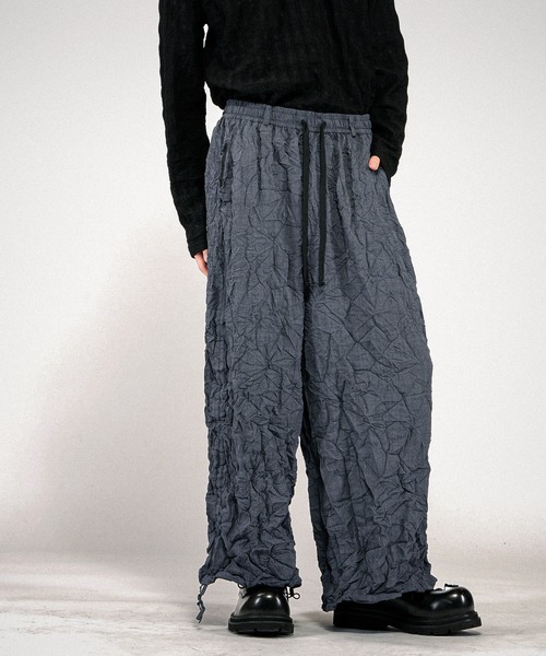 NO ID.(ノーアイディ)の「【NO ID.】Washer Wide Pants / ワッシャー ワイド パンツ(その他パンツ・メンズ・ブラック/ブルーグレー・2/1)」の15枚目の写真
