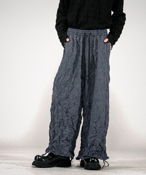 NO ID.(ノーアイディ)の「【NO ID.】Washer Wide Pants / ワッシャー ワイド パンツ(その他パンツ・メンズ・ブラック/ブルーグレー・2/1)」の16枚目の写真