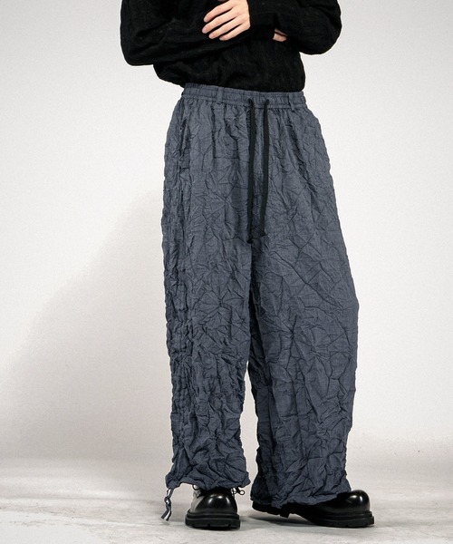 NO ID.(ノーアイディ)の「【NO ID.】Washer Wide Pants / ワッシャー ワイド パンツ(その他パンツ・メンズ・ブラック/ブルーグレー・2/1)」の18枚目の写真