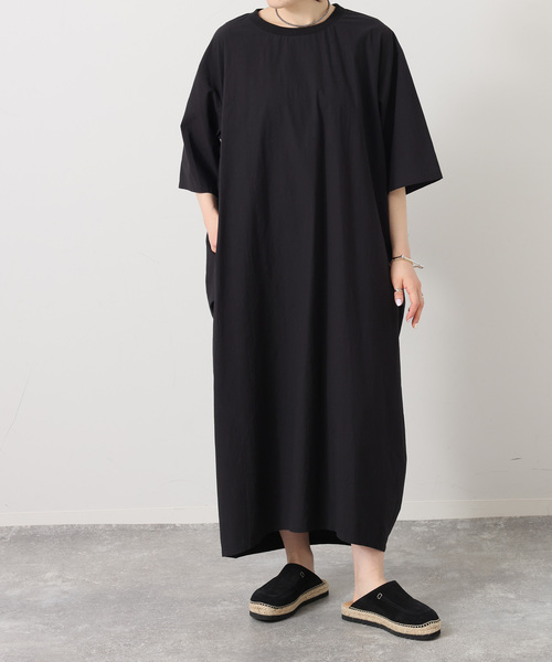 JOURNAL STANDARD LUXE（ジャーナルスタンダード　ラックス）の「タイプワッシャー リブワンピース（ワンピース・レディース・ブラック・FREE）」の2枚目の写真