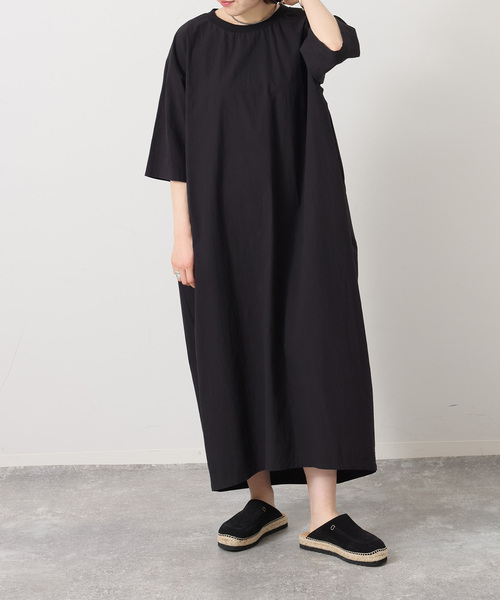 JOURNAL STANDARD LUXE（ジャーナルスタンダード　ラックス）の「タイプワッシャー リブワンピース（ワンピース・レディース・ブラック・FREE）」の4枚目の写真