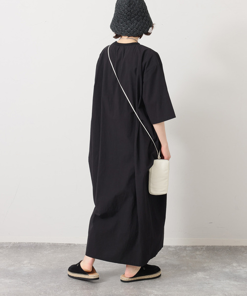 JOURNAL STANDARD LUXE（ジャーナルスタンダード　ラックス）の「タイプワッシャー リブワンピース（ワンピース・レディース・ブラック・FREE）」の5枚目の写真