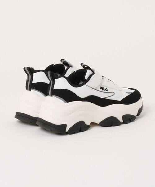 FILA(フィラ)の「【FILA】厚底 ジュニアスニーカー Libero(スニーカー・キッズ・ホワイト×ブラック・21.0cm/21.5cm/22.0cm/22.5cm/23.0cm/23.5cm)」の3枚目の写真