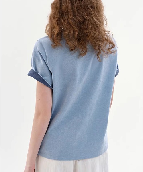 Fano Studios(ファノ ストゥディオズ)の「ラウンドネック 海モチーフ グラフィックTシャツ FX26S075【Fano Studios】【2026SS】(Tシャツ/カットソー・レディース・ライトブルー/ホワイト・S/M/L)」の7枚目の写真