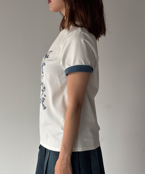 Fano Studios(ファノ ストゥディオズ)の「ラウンドネック 海モチーフ グラフィックTシャツ FX26S075【Fano Studios】【2026SS】(Tシャツ/カットソー・レディース・ライトブルー/ホワイト・S/M/L)」の18枚目の写真