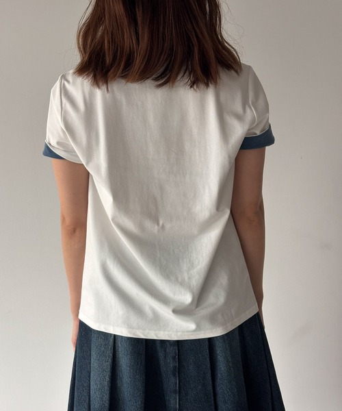 Fano Studios(ファノ ストゥディオズ)の「ラウンドネック 海モチーフ グラフィックTシャツ FX26S075【Fano Studios】【2026SS】(Tシャツ/カットソー・レディース・ライトブルー/ホワイト・S/M/L)」の19枚目の写真