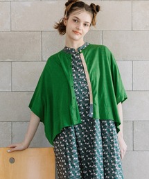 POU DOU DOU | 下前立て配色ニットケープカーディガン(カーディガン/ボレロ)