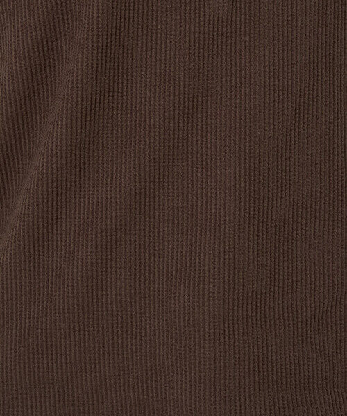 FREAK'S STORE(フリークスストア)の「限定展開 スナップボタン ヘンリー リブ フレンチ スリーブ トップス(Tシャツ/カットソー・レディース・その他13/ブラウン/ブラック/グレー/ナチュラル/オフホワイト/ネイビー・フリ-)」の13枚目の写真