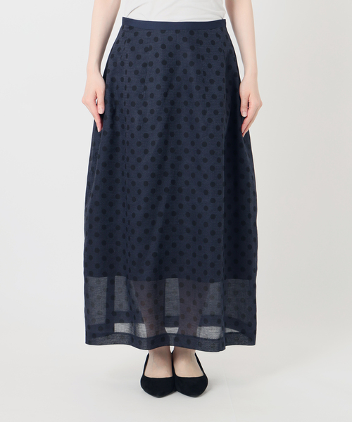 VERMEIL par iena（ヴェルメイユパーイエナ）の「ドットコクーンスカート（スカート・レディース・ブラウン/ネイビー・38/36）」の19枚目の写真