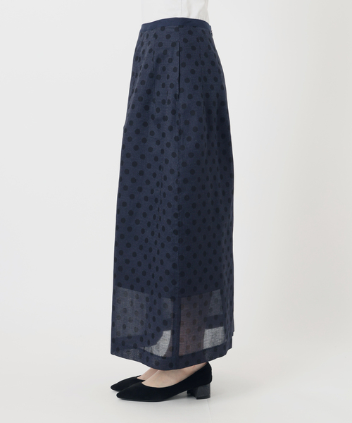 VERMEIL par iena（ヴェルメイユパーイエナ）の「ドットコクーンスカート（スカート・レディース・ブラウン/ネイビー・38/36）」の20枚目の写真