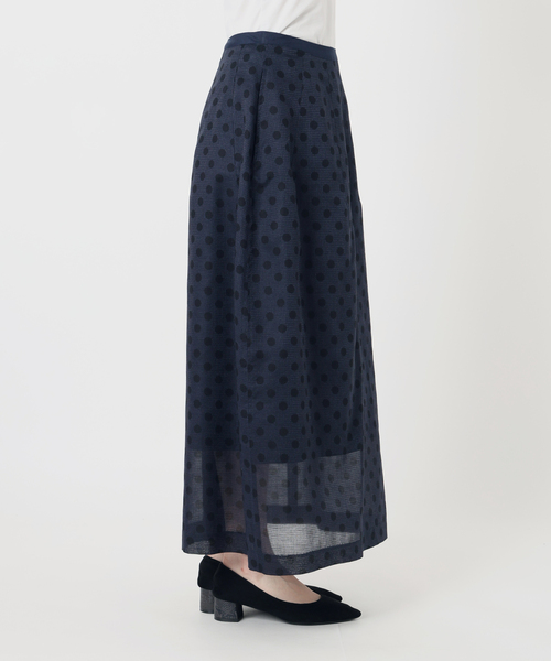 VERMEIL par iena（ヴェルメイユパーイエナ）の「ドットコクーンスカート（スカート・レディース・ブラウン/ネイビー・38/36）」の22枚目の写真