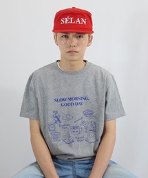SELAN（セラン）の「【ユニセックス】SLOW MORNING GOOD DAY半袖Tシャツ（Tシャツ/カットソー）」