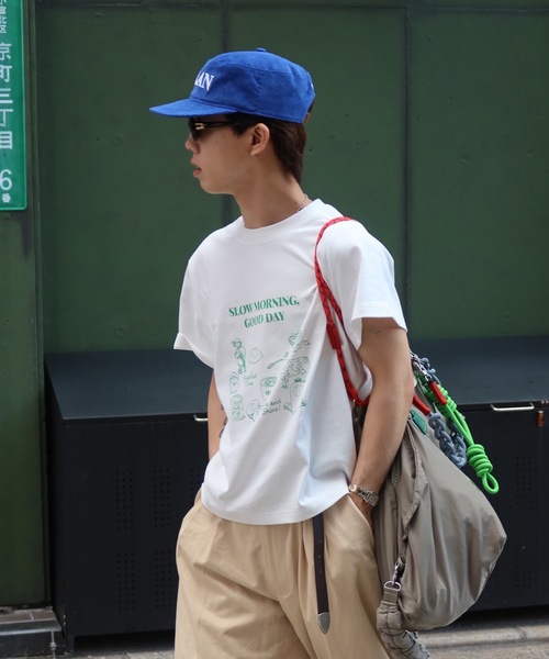 SELAN(セラン)の「【ユニセックス】SLOW MORNING GOOD DAY半袖Tシャツ(Tシャツ/カットソー・メンズ・ネイビー/グレー/ホワイト・MEDIUM/LARGE)」の13枚目の写真