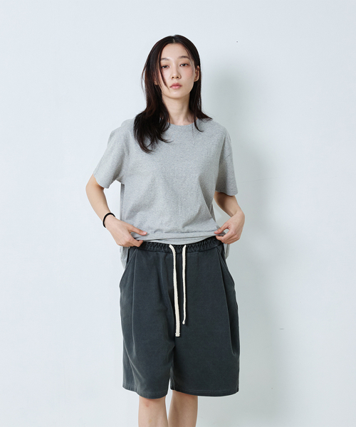 KNITTED（ニッティド）の「バミューダトレーニングハーフパンツピグメントウォッシングチャコール（その他パンツ・レディース・その他・MEDIUM/LARGE/X-LARGE）」の12枚目の写真