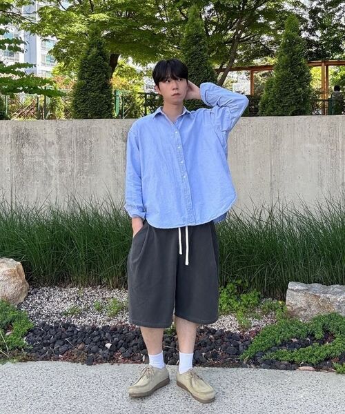 KNITTED（ニッティド）の「バミューダトレーニングハーフパンツピグメントウォッシングチャコール（その他パンツ・レディース・その他・MEDIUM/LARGE/X-LARGE）」の16枚目の写真