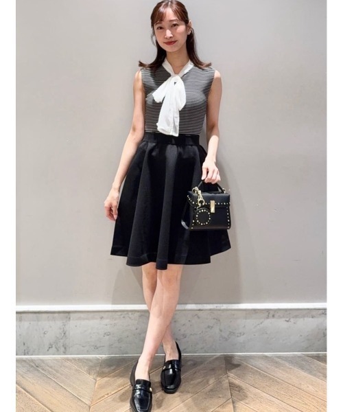 CELFORD（セルフォード）の「【洗える】【UVカット】シフォンボウタイニットプルオーバー（ニット/セーター・レディース・オフホワイト/ライム/その他/ネイビー・36/38）」の20枚目の写真