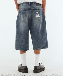 SPIRALGIRL（スパイラルガール）の「【MLB】Baggy Jean Shorts（デニムパンツ）」