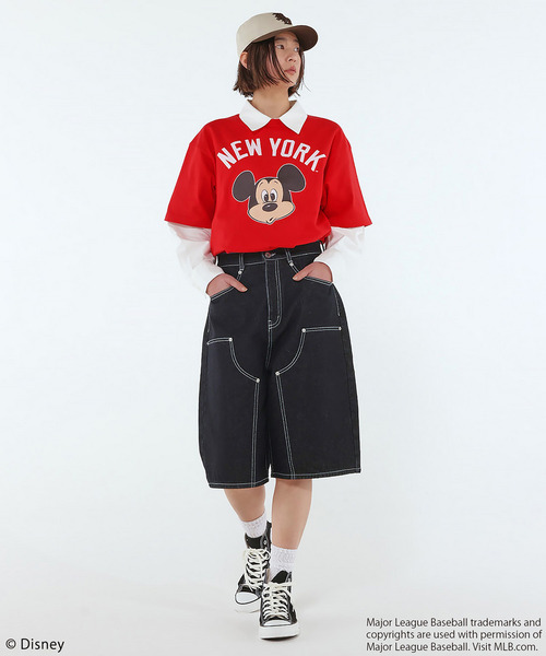 BACK TO THE FIELD(バック トゥー ザ フィールド)の「【MLB】Baggy Jean Shorts(デニムパンツ・メンズ・インディゴブルー/ブルー/ブラック・MEDIUM/LARGE/XL)」の21枚目の写真