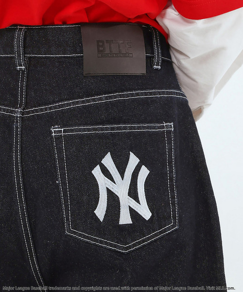 BACK TO THE FIELD(バック トゥー ザ フィールド)の「【MLB】Baggy Jean Shorts(デニムパンツ・メンズ・インディゴブルー/ブルー/ブラック・MEDIUM/LARGE/XL)」の17枚目の写真