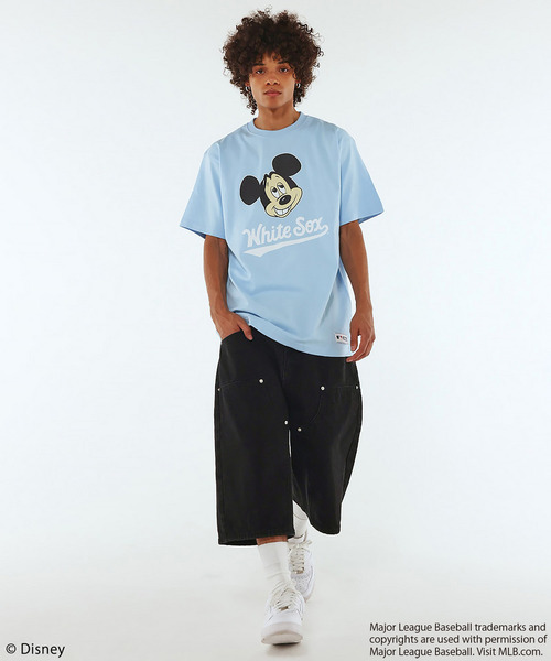 BACK TO THE FIELD(バック トゥー ザ フィールド)の「【MLB】Baggy Jean Shorts(デニムパンツ・メンズ・インディゴブルー/ブルー/ブラック・MEDIUM/LARGE/XL)」の4枚目の写真