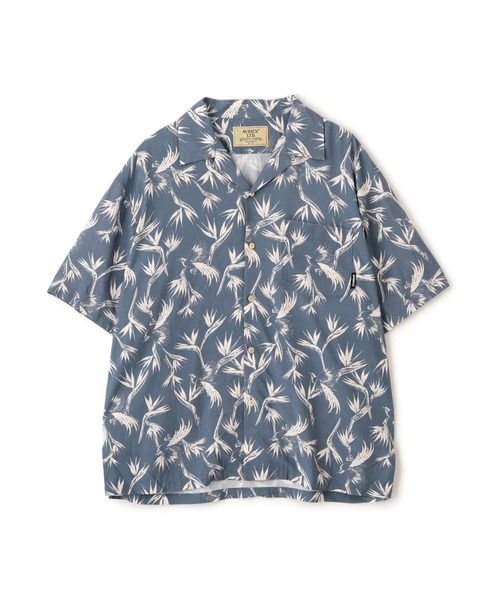 AVIREX(アヴィレックス)の「ALOHA SHIRT "BIRD OF PARADISE FLOWER" / アロハシャツ ”極楽鳥花” / AVIREX / アヴィレックス(シャツ/ブラウス・メンズ・サックスブルー/ブラック・MEDIUM/XX-LARGE/X-LARGE/LARGE)」の12枚目の写真