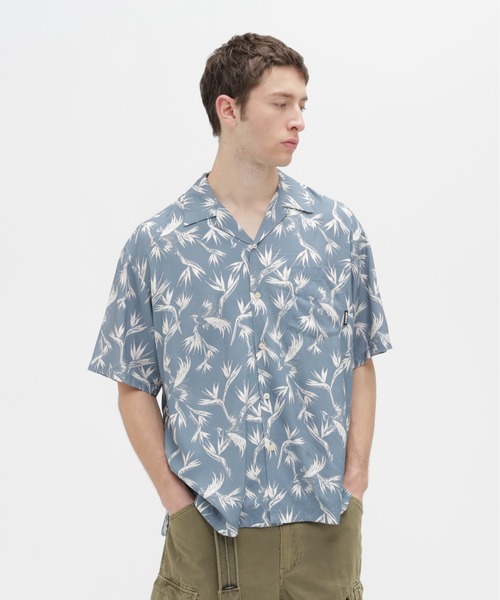 AVIREX(アヴィレックス)の「ALOHA SHIRT "BIRD OF PARADISE FLOWER" / アロハシャツ ”極楽鳥花” / AVIREX / アヴィレックス(シャツ/ブラウス・メンズ・サックスブルー/ブラック・MEDIUM/XX-LARGE/X-LARGE/LARGE)」の14枚目の写真