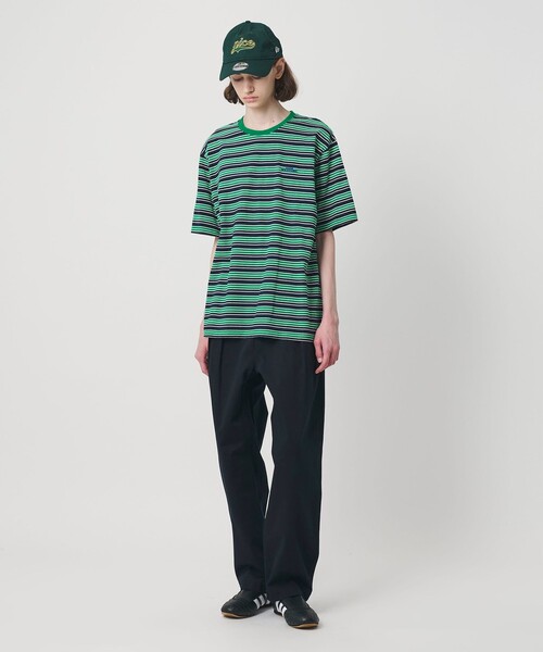 NICE WEATHER(ナイスウェザー)の「<NICE WEATHER>マルチボーダー ショートスリーブ Tシャツ(Tシャツ/カットソー・メンズ・ダークグリーン/ライトブルー・M/S/L/XS)」の21枚目の写真