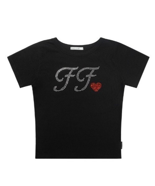 FANCY CLUB（ファンシークラブ）の「A'GEM/9 × .kom 『FANCY CLUB/ファンシークラブ』GLINT FF TEE/グリントFF半袖Tシャツ（Tシャツ/カットソー・レディース・ホワイト/ブラック・FREE）」の14枚目の写真