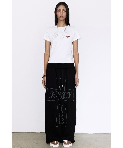 FANCY CLUB（ファンシークラブ）の「A'GEM/9 × .kom 『FANCY CLUB/ファンシークラブ』GLINT FF TEE/グリントFF半袖Tシャツ（Tシャツ/カットソー・レディース・ホワイト/ブラック・FREE）」の11枚目の写真