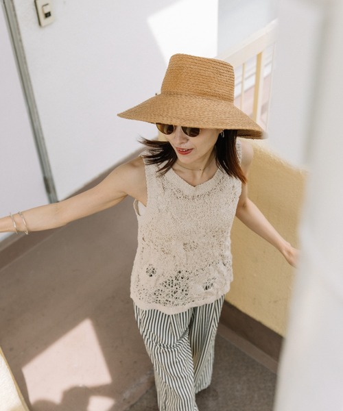 lodie(ロディ)の「透かし編みニット(ベスト・レディース・ベージュ/オフホワイト・FREE)」の13枚目の写真