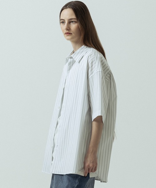 SLICK(スリック)の「【SLICK/スリック】Pin Stripe Regular Shirt/ピンストライプレギュラーカラーシャツ(シャツ/ブラウス・メンズ・ブルー/ブラック/ホワイト・1/3/2)」の6枚目の写真