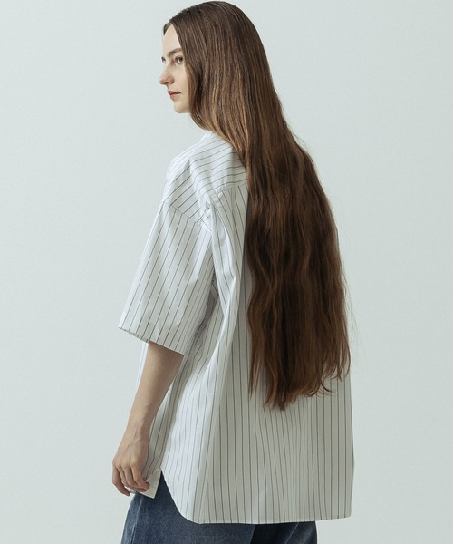 SLICK(スリック)の「【SLICK/スリック】Pin Stripe Regular Shirt/ピンストライプレギュラーカラーシャツ(シャツ/ブラウス・メンズ・ブルー/ブラック/ホワイト・1/3/2)」の10枚目の写真