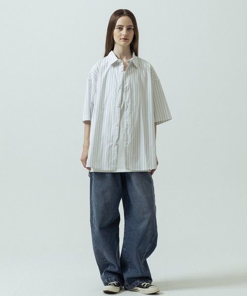 SLICK(スリック)の「【SLICK/スリック】Pin Stripe Regular Shirt/ピンストライプレギュラーカラーシャツ(シャツ/ブラウス・メンズ・ブルー/ブラック/ホワイト・1/3/2)」の15枚目の写真