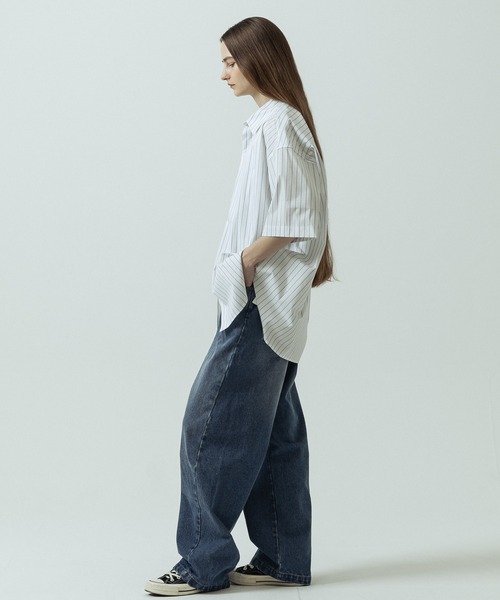 SLICK(スリック)の「【SLICK/スリック】Pin Stripe Regular Shirt/ピンストライプレギュラーカラーシャツ(シャツ/ブラウス・メンズ・ブルー/ブラック/ホワイト・1/3/2)」の19枚目の写真