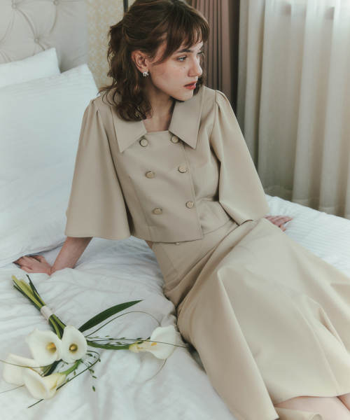 ZEROSTREET（ゼロストリート）の「[2カラー] マーメイドケープジャケット（その他アウター・レディース・ネイビー/Beige・MEDIUM/SMALL/LARGE）」の7枚目の写真
