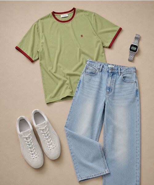 UNIFORM BRIDGE(ユニフォームブリッジ)の「stripe polo s/s knit beige(Tシャツ/カットソー・メンズ・その他・LARGE/X-LARGE/XX-LARGE/MEDIUM)」の2枚目の写真