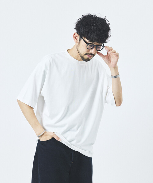 FREAK'S STORE(フリークスストア)の「限定展開 SuperCool/スーパークール クルーネック Tシャツ(Tシャツ/カットソー・メンズ・チャコールグレー/ホワイト/ネイビー/ブラック・SMALL/LARGE/MEDIUM)」の14枚目の写真