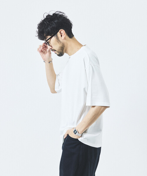 FREAK'S STORE(フリークスストア)の「限定展開 SuperCool/スーパークール クルーネック Tシャツ(Tシャツ/カットソー・メンズ・チャコールグレー/ホワイト/ネイビー/ブラック・SMALL/LARGE/MEDIUM)」の15枚目の写真