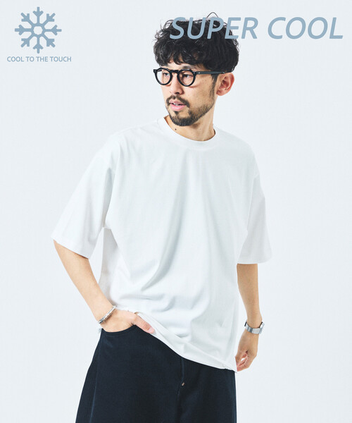 FREAK'S STORE(フリークスストア)の「限定展開 SuperCool/スーパークール クルーネック Tシャツ(Tシャツ/カットソー・メンズ・チャコールグレー/ホワイト/ネイビー/ブラック・SMALL/LARGE/MEDIUM)」の22枚目の写真
