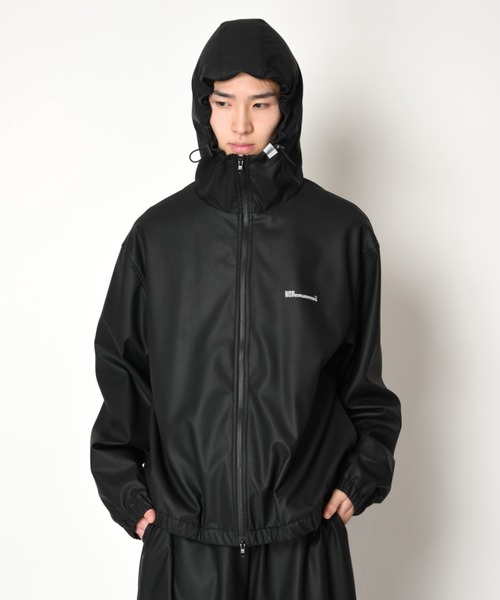 SUPERTHANKS（スーパーサンクス）の「ワンポイントウインドブレーカーWindbreaker（ブルゾン・メンズ・ブラック系その他/ブラック系その他2・M/S/L）」の10枚目の写真