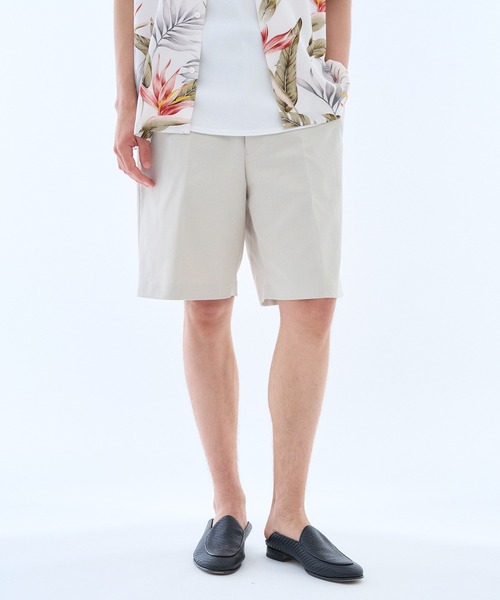 ESTNATION（エストネーション）の「ESTNATION / ポリエステル ツイルショーツ（その他パンツ・メンズ・ベージュ/ブラック・LARGE/MEDIUM）」の8枚目の写真