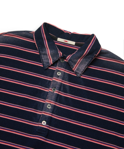 MMIC(エムエムアイシー)の「SUNSTRIPE POLO (PINK)(ポロシャツ・メンズ・その他・LARGE/MEDIUM)」の2枚目の写真