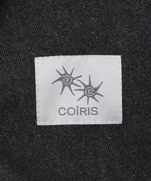 COIRIS(コイリス)の「デュロツーピンタックワイドデニムパンツ 男女共用(デニムパンツ・レディース・ブラック・MEDIUM)」の4枚目の写真