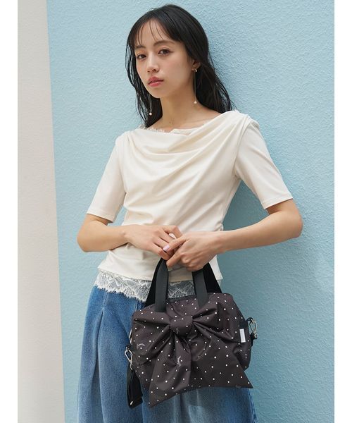 SNIDEL×LeSportsac】LG BOW SM SATCHEL（ショルダーバッグ