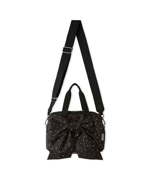 LeSportsac(レスポートサック)の「【SNIDEL×LeSportsac】LG BOW SM SATCHEL(ショルダーバッグ・レディース・ホワイト/ドット/ブラック・F)」の7枚目の写真