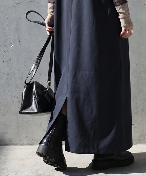 antiqua(アンティカ)の「ノースリーブ ロング ワンピース(ワンピース・レディース・ネイビー/ブラック・P/R)」の9枚目の写真