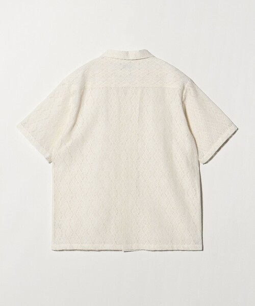 A DAY IN THE LIFE UNITED ARROWS（アデイインザライフユナイテッドアローズ）の「レース オープンカラーシャツ＜A DAY IN THE LIFE＞（シャツ/ブラウス・メンズ・オフホワイト/ブラック・L/M）」の3枚目の写真